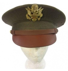 US Army Officers Service Cap - Olive